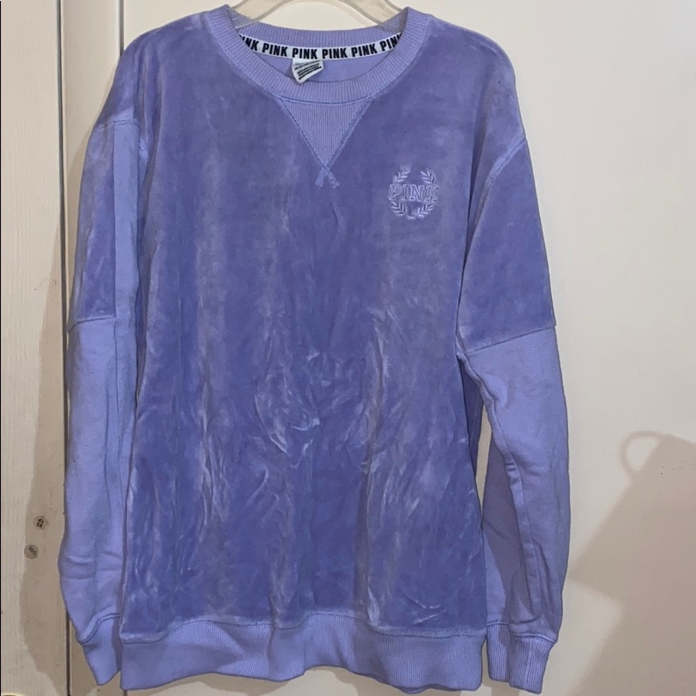 Lavender velour sweatshirt